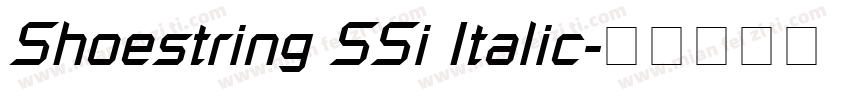 Shoestring SSi Italic字体转换